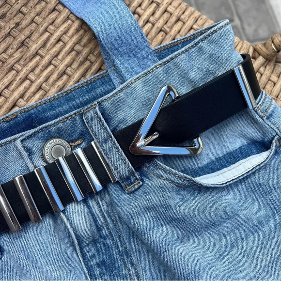 UPCYCLED DENIM BAG / The Bella Belted Shopper
